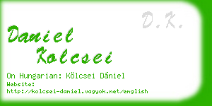 daniel kolcsei business card